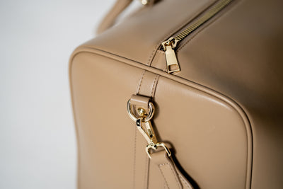 vegan leather weekender